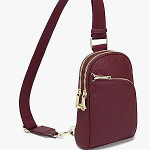 INICAT RFID Blocking Sling Bag, Anti Theft Crossbody Bag for Women, Travel Fanny Pack Style Purse, Vegan Leather