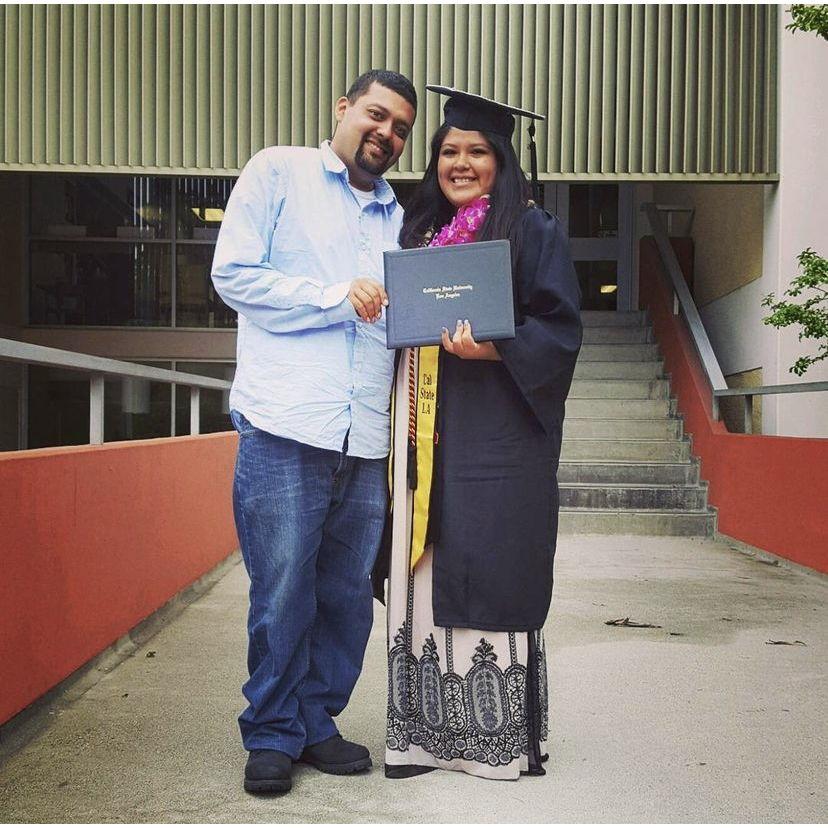 Cal State LA graduates! Linda ('16) Rey ('14)