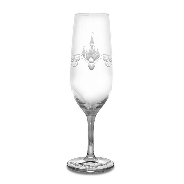 Walt Disney World Castle Glass Flute by Arribas – Personalizable
