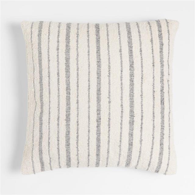 Dahlia 23" Boucle Thin Stripe Outdoor Pillow by Leanne Ford