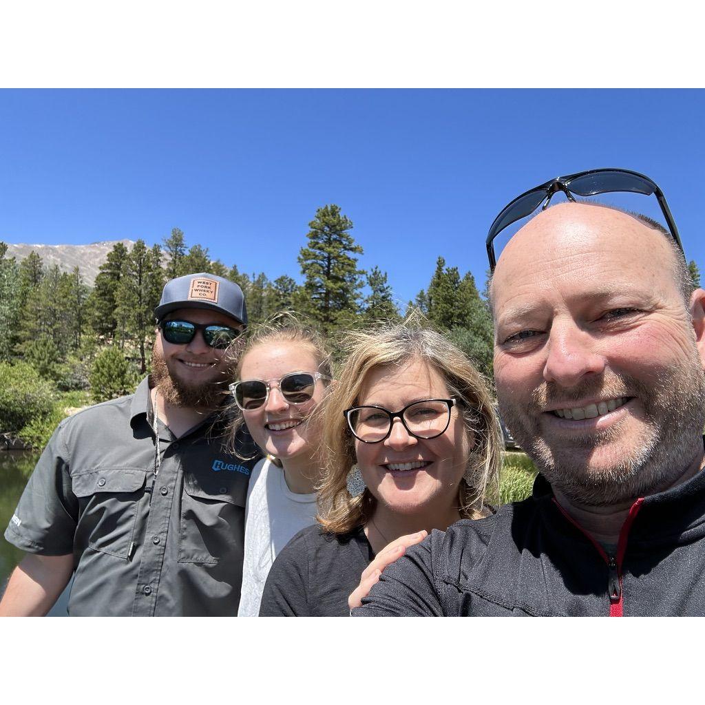 Planning our first look location with Anna's parents!