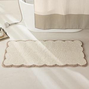 Luxury Microfiber Scalloped Runner Rug - 47x24