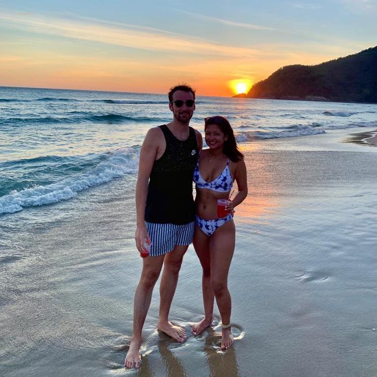 Hanging out on the beach in Brazil