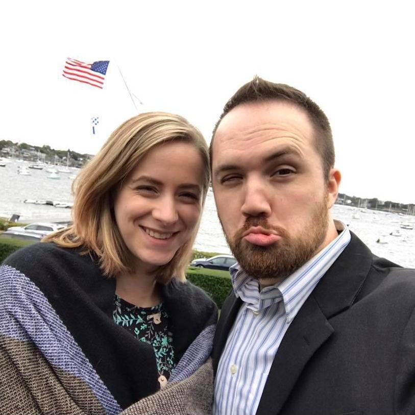 Chris likes making faces at weddings.