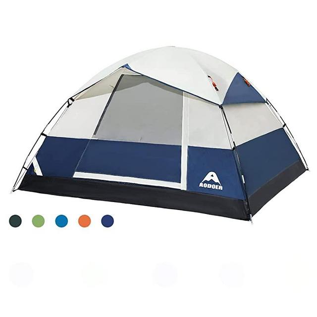 Camping Tent 2/4 Person - Family Dome Waterproof Backpack Tents with Top Rainfly, Ultralight Easy Set Up Small Tents with Carry Bag for 4 Season Hiking Glamping Beach Outdoor