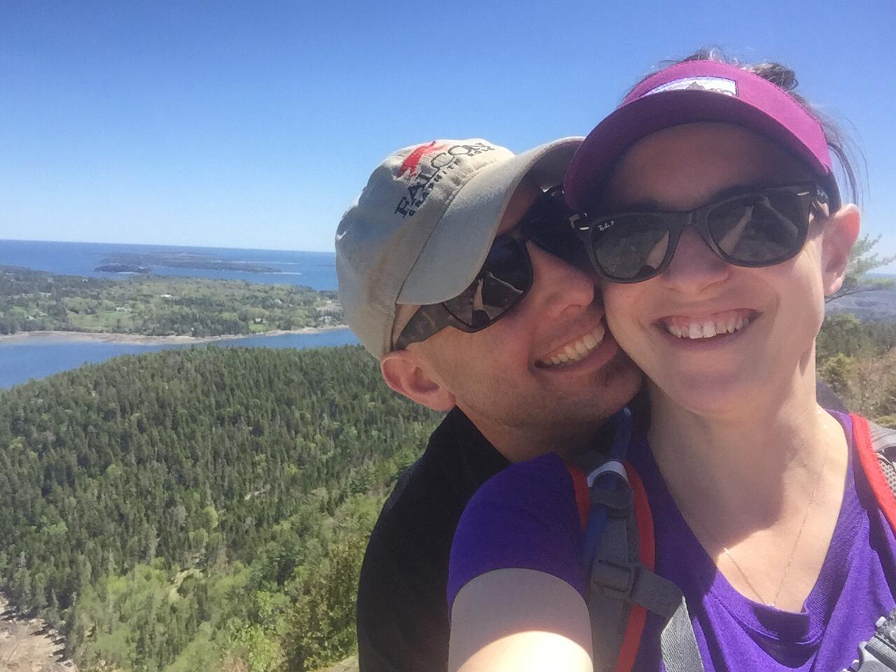 Holy shit! This is Mike willingly showing us a smile for a photo in Acadia!