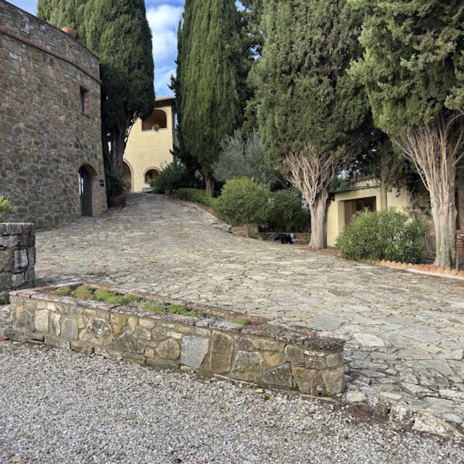 This is the main villa. If you keep taking the road to the right, that will lead you to the second villa. Check in at reception first (to the left)