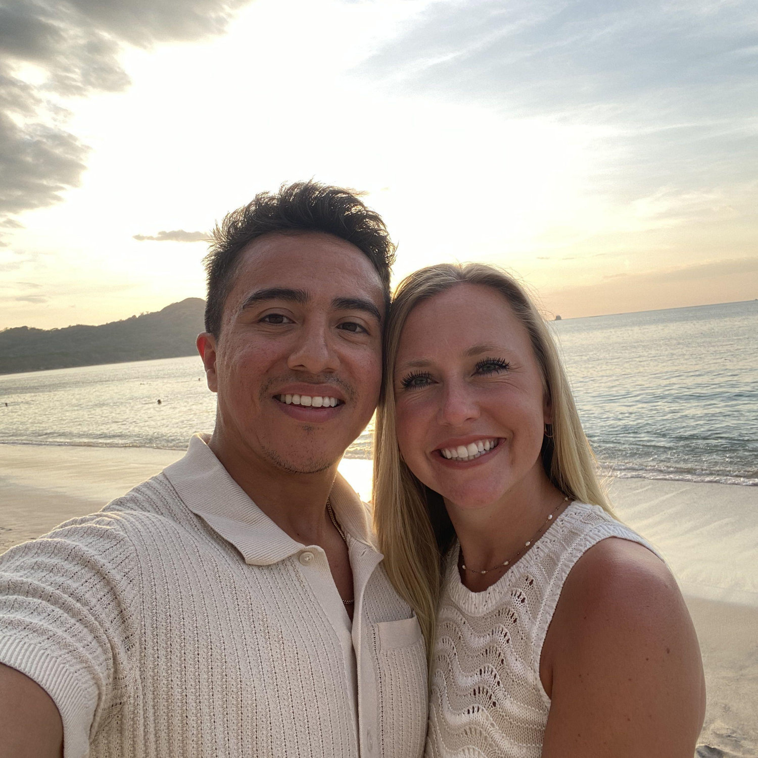 We took in the Costa Rican sunset right before Kevin proposed!