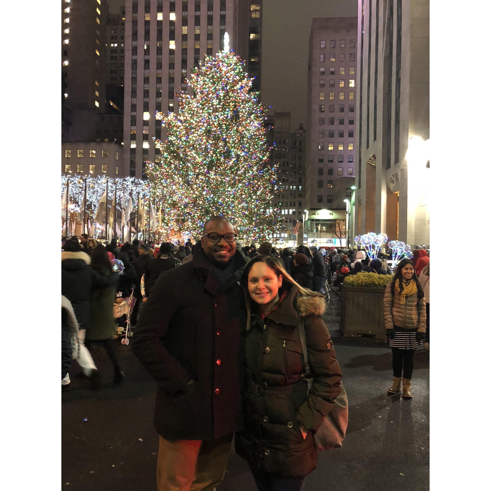 Our first photo together as a couple!