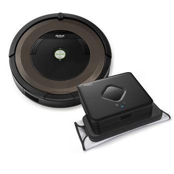 iRobot® Roomba® 890 Vacuuming Robot & Braava 380t Mopping Robot Bundle