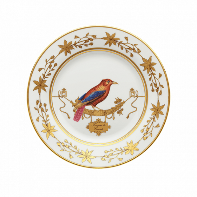 Dinner plate Volière Tangara Du Canada