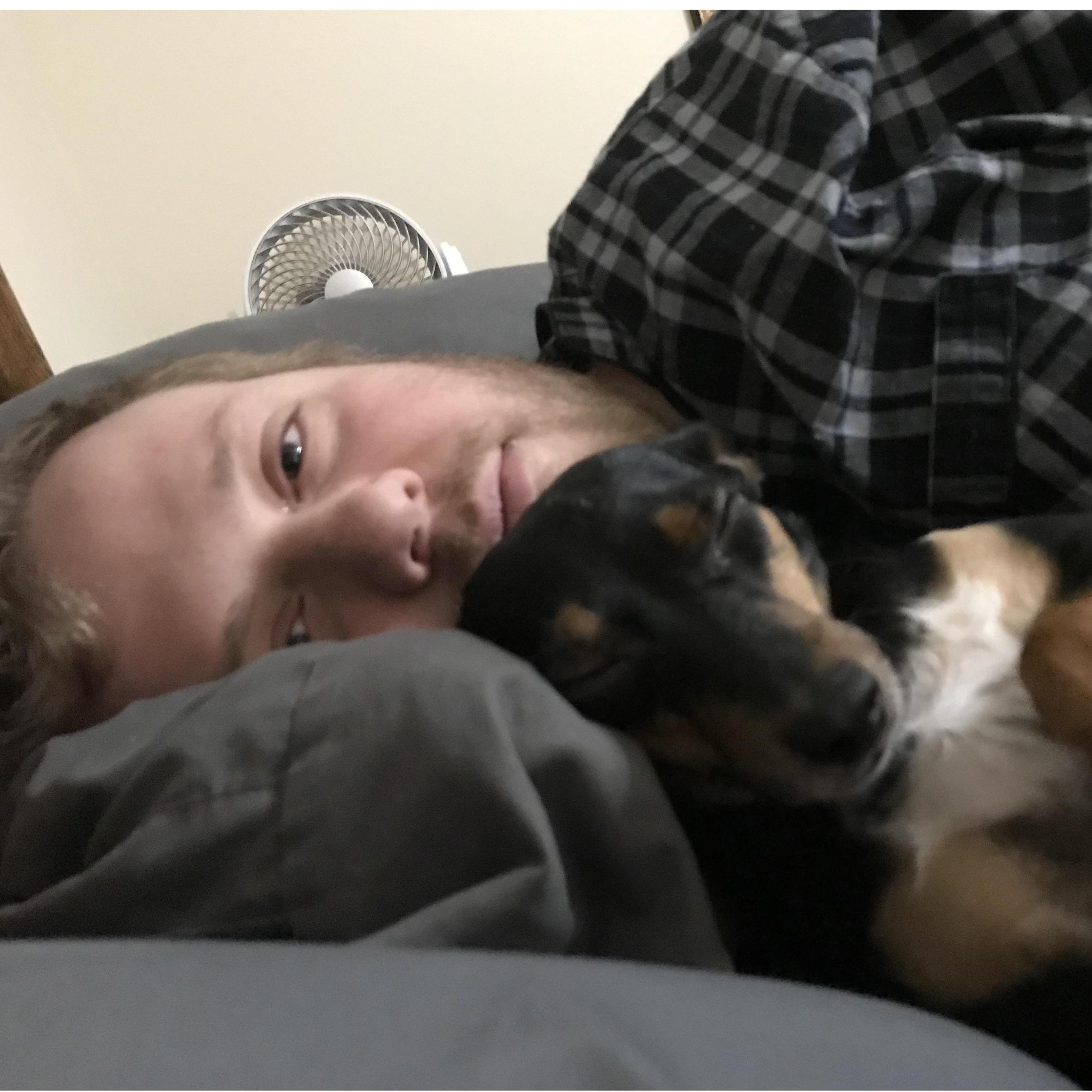 Tim with our first baby boy!