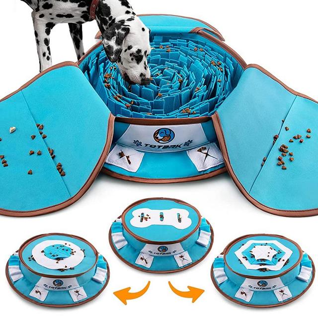 TOTARK Dogs Digging Toys, Large Snuffle Mat for Dogs Digging Mat Encourages Natural Foraging Skills, Interactive Feed Dog Puzzle Game Sniff Mat for Stress Relief and Boredom