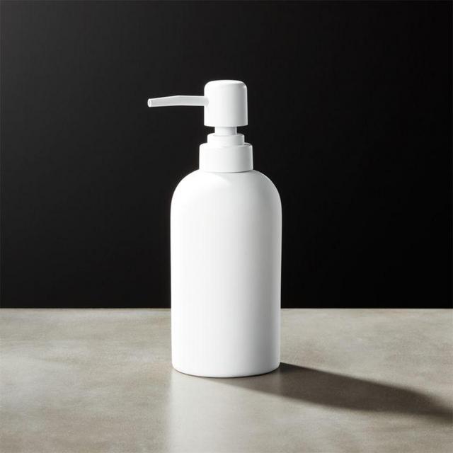 White Rubber Coated Soap Pump