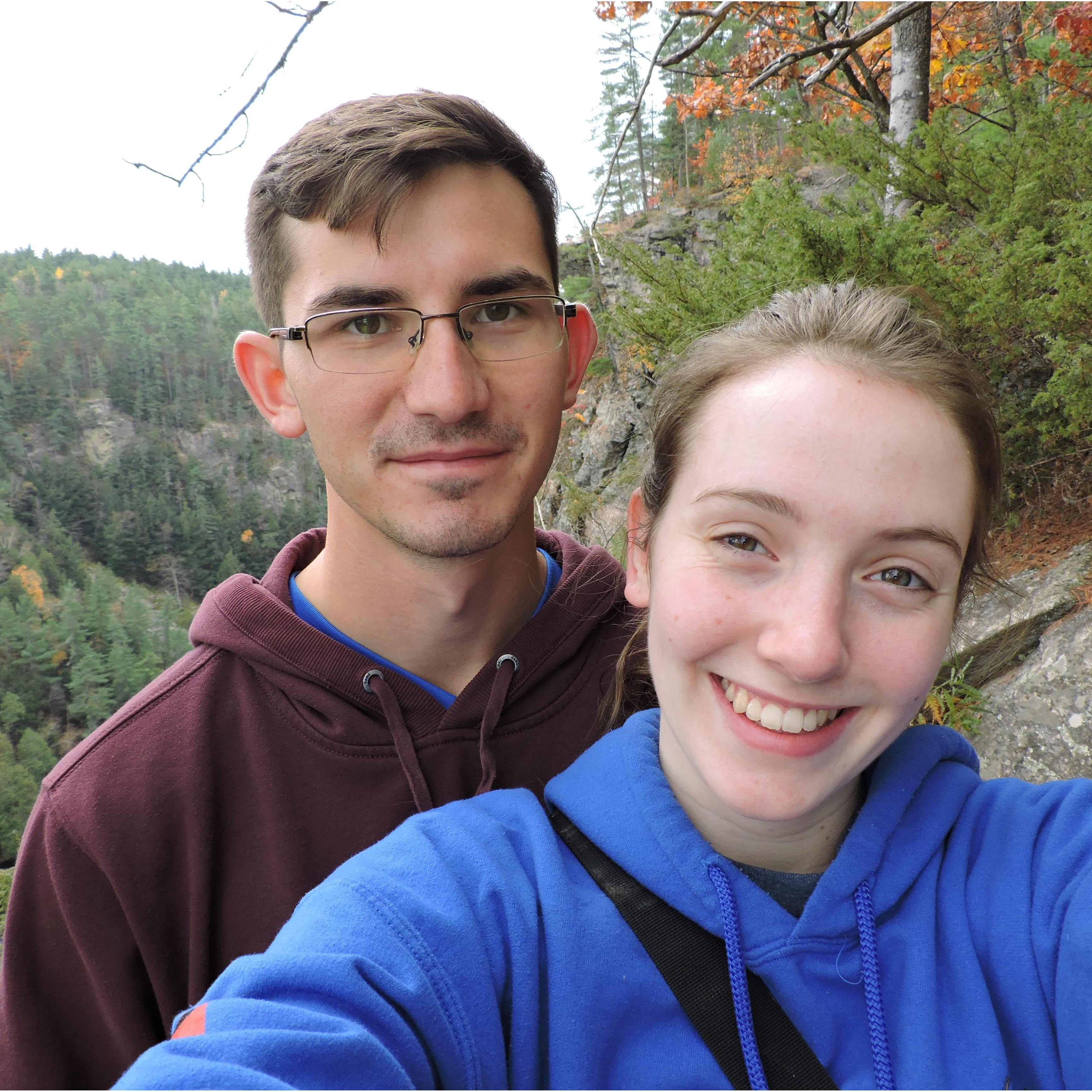 Algonquin Park Hike shortly after Olivia moved to Canada.