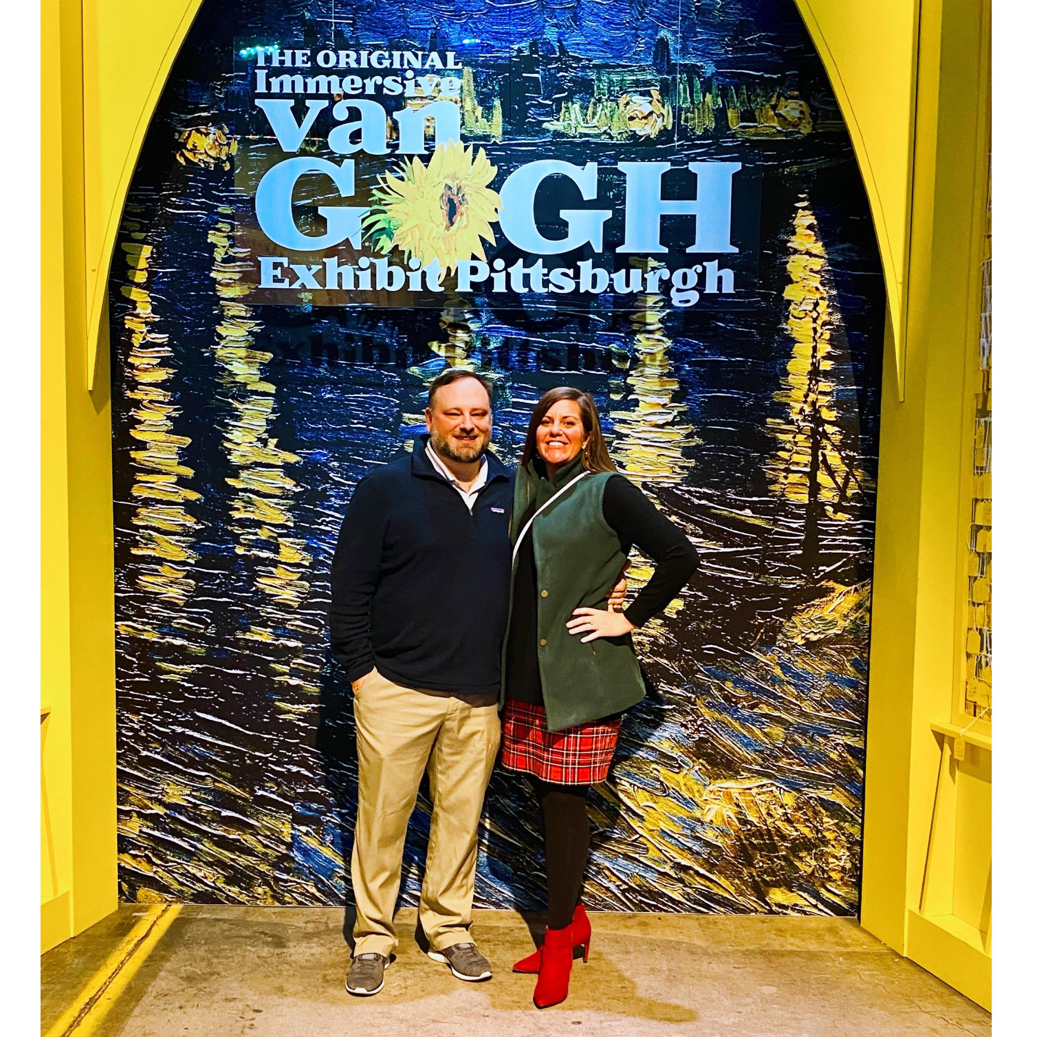 12.12.21 Immersive Van Gogh Exhibit in Pittsburgh. with Mom and Dad Bolt
