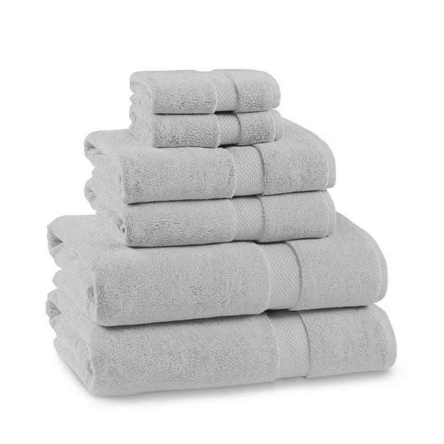 Chambers® Heritage Solid Washcloths, Set of 2, Alpine Grey