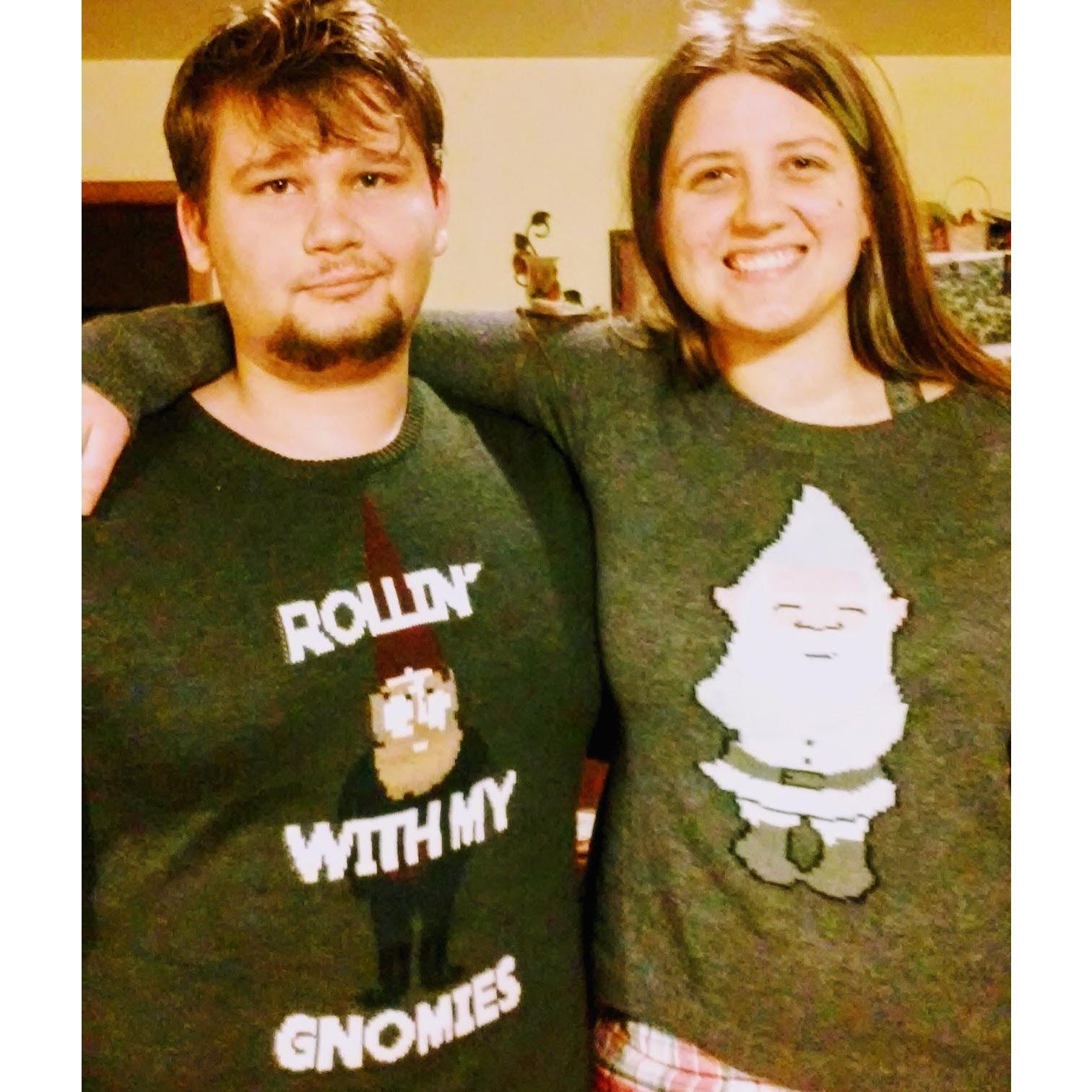 Matching sweaters 
Dec 2015