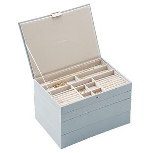 Stackers Dusky Blue Supersize Premium Stackable Jewelry Box