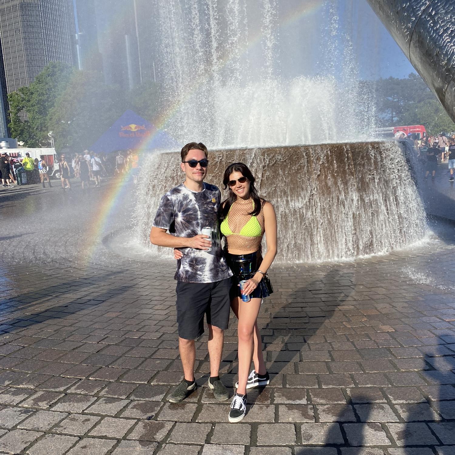 May 2024 - Movement Festival at Detroit Hart Plaza. We've been going to this festival together since 2013!