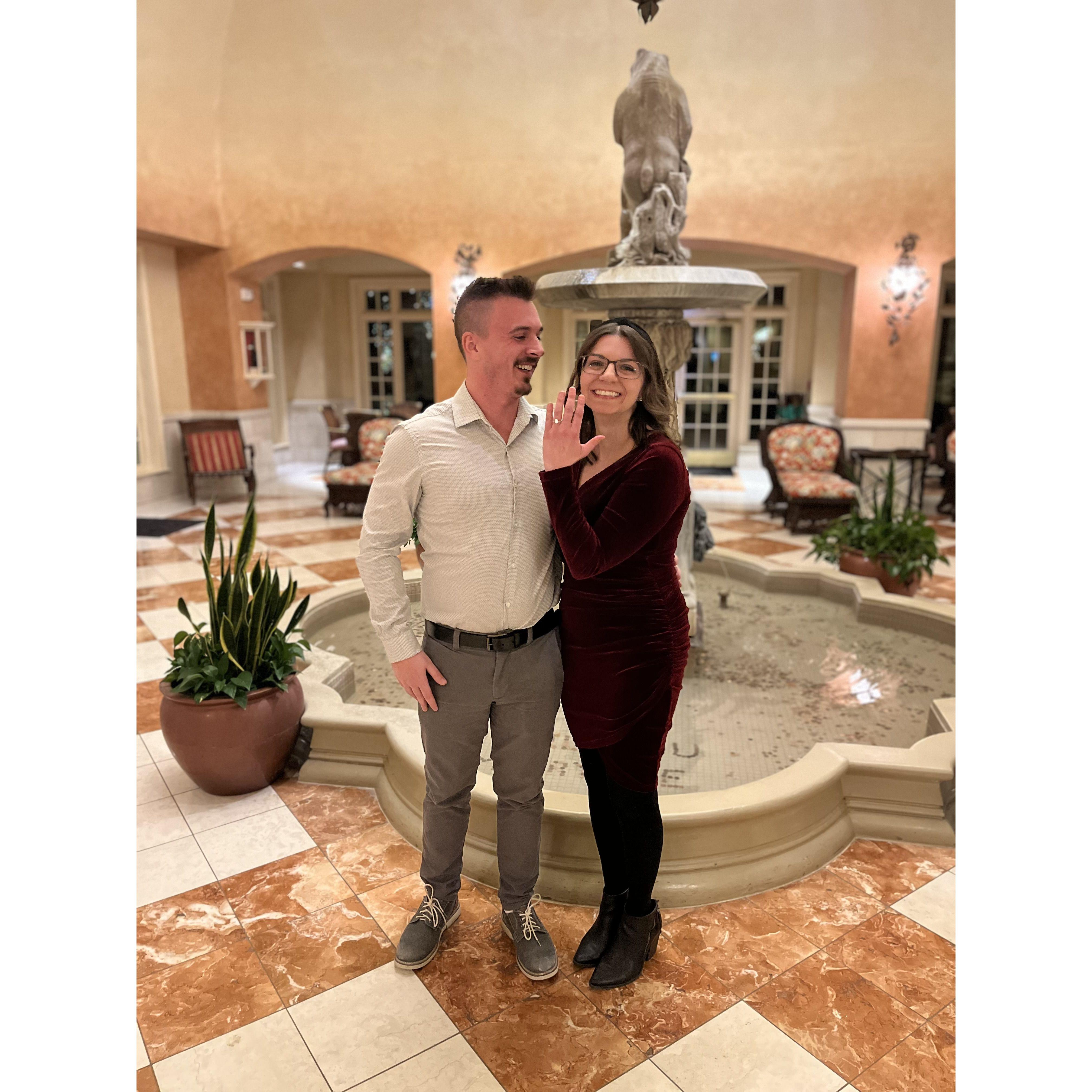 The night Amber said 'Yes!'