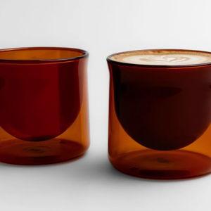 FLUR Latte XL Glasses | Double-Walled Borosilicate Cups for Lattes