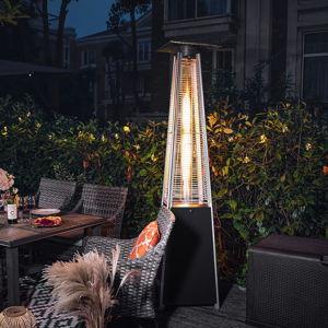 Nuu Garden 48000 -BTU Black Steel Floorstanding Liquid propane Patio Heater