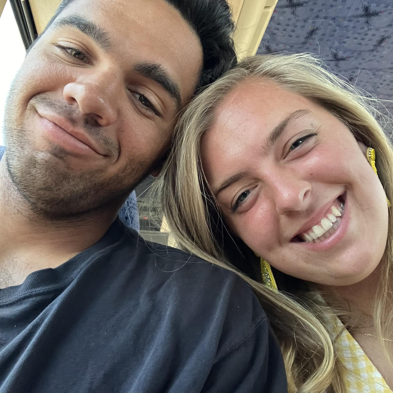 Reunited after 9 weeks apart <3