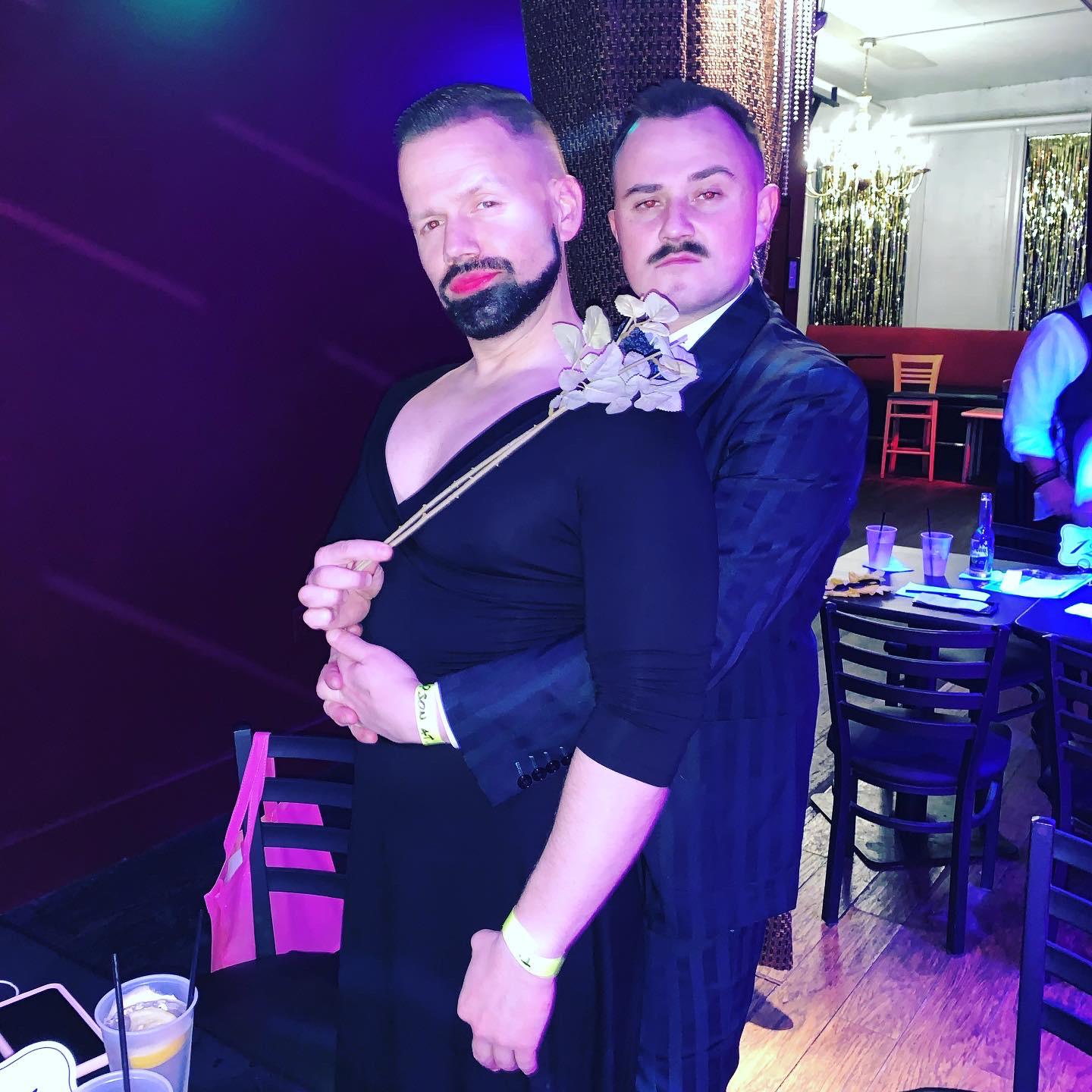 Morticia and Gomez Addams. Halloween 2020.