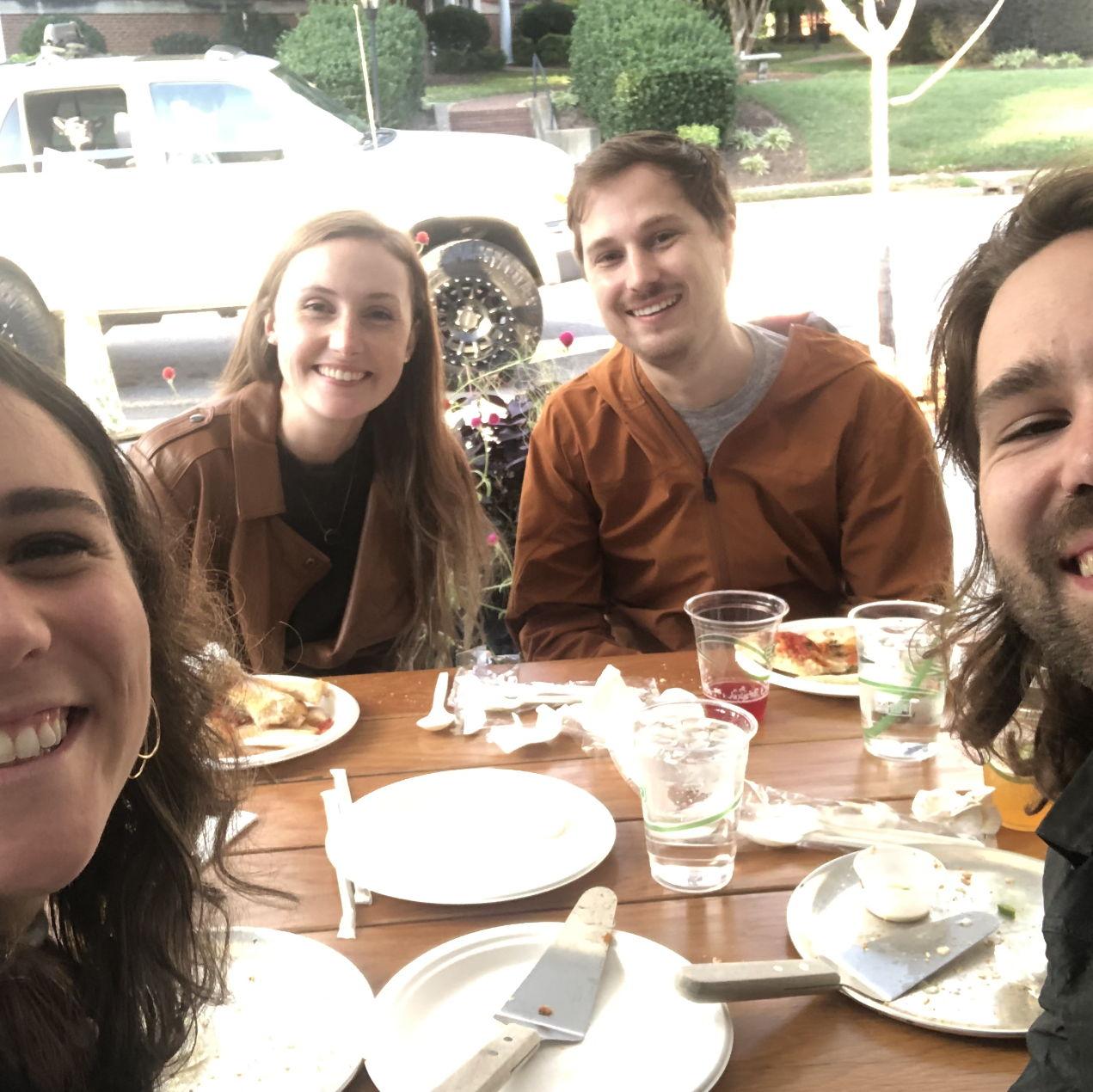 lunch with Brett & Shelby! Raleigh, NC November 2020