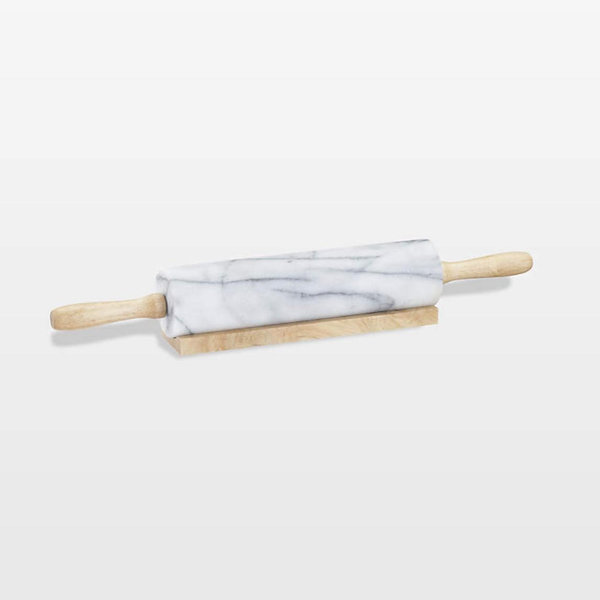 French Kitchen Marble Rolling Pin with Stand