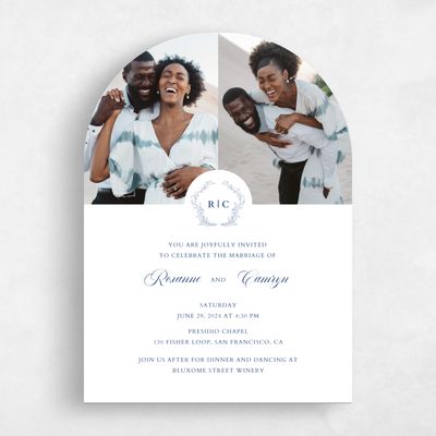 Arch Wedding Invitation - Eleanora Multiphoto