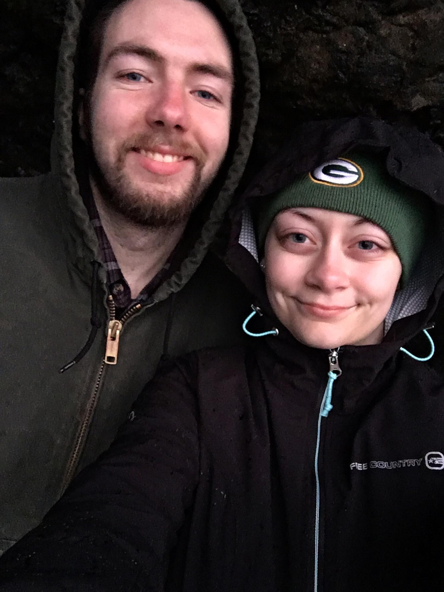 About half an hour before he proposed