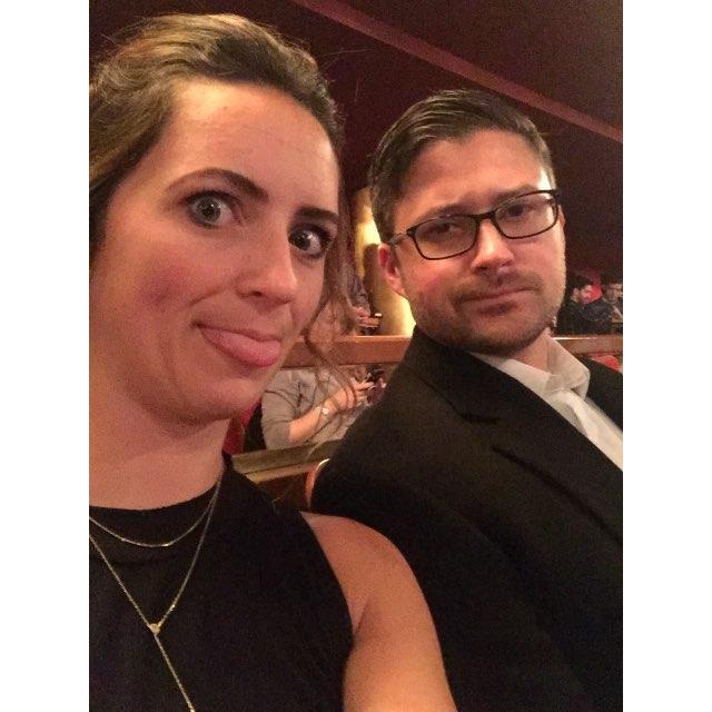 Seeing Book of Mormon for our two year anniversary