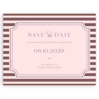 Soft Pink Wedding Digital Save the Date - Plateau Landscape