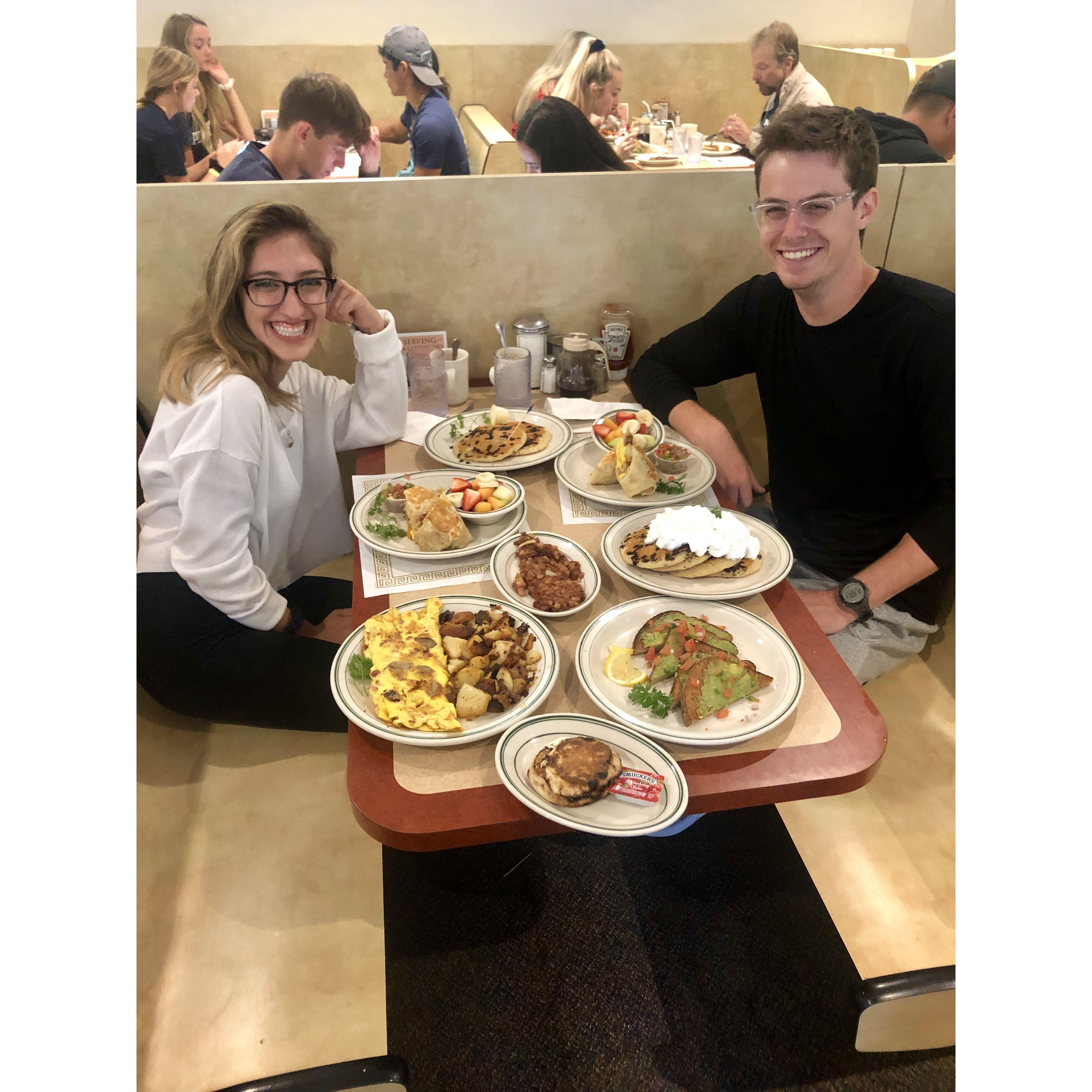 2019 - When Kyle used to order so much food that we were mistaken as food bloggers!
