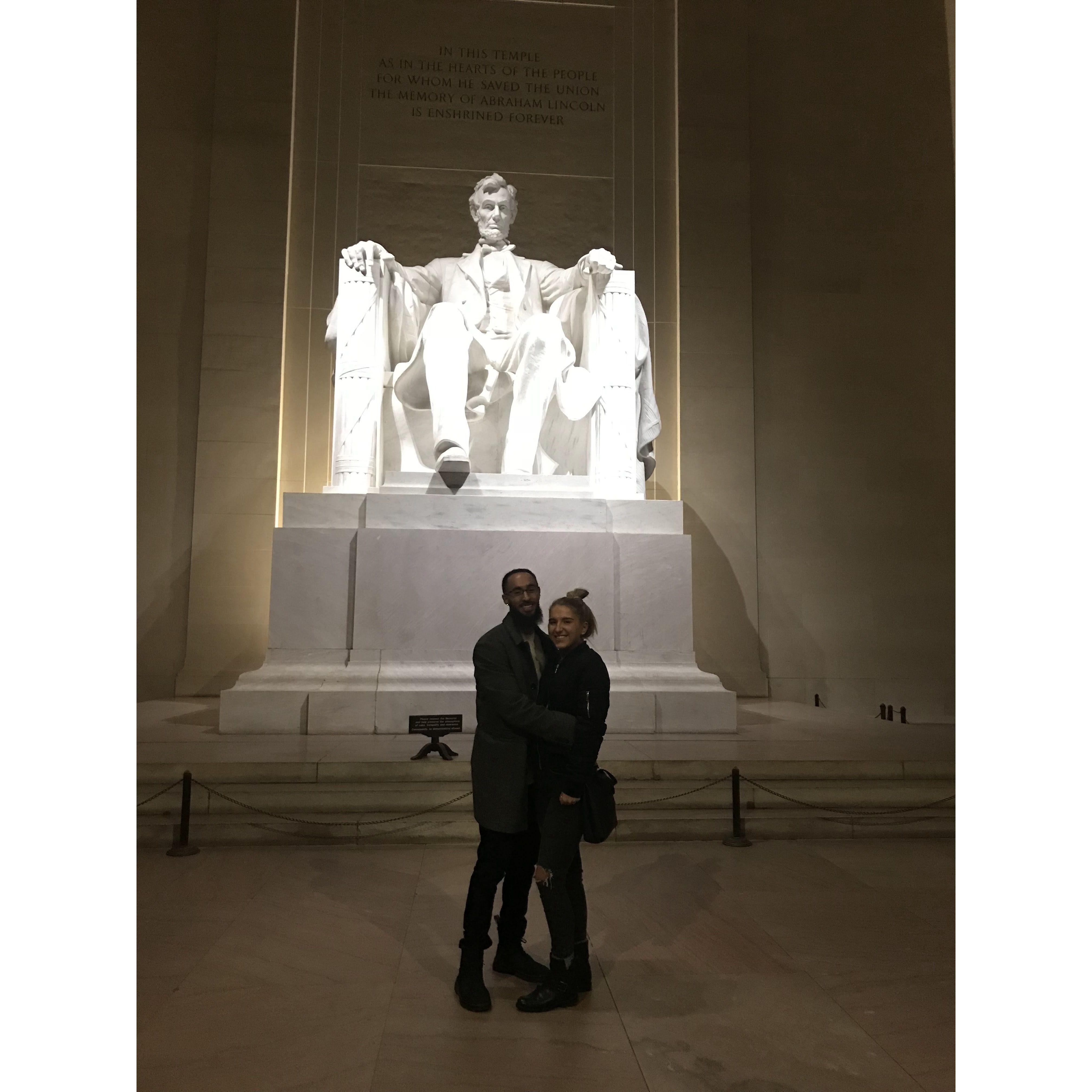 A "work" trip to D.C. in January of 2018.