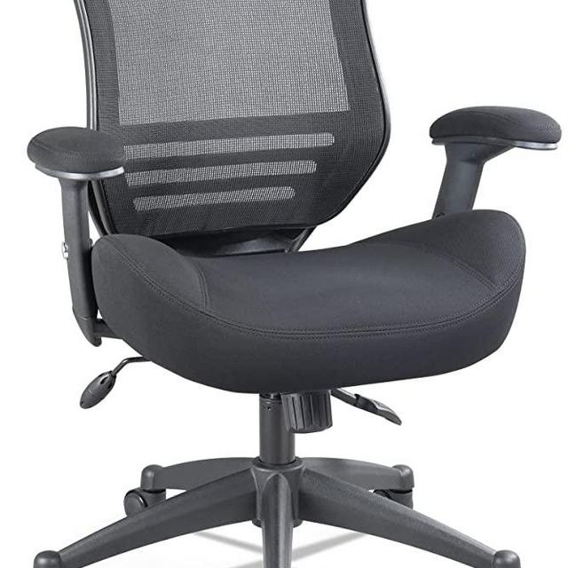 BOLISS Ergonomic Office Computer Desk Chair Height Adjusting Arm Waist Support Function,400 lbs Capacity - Black