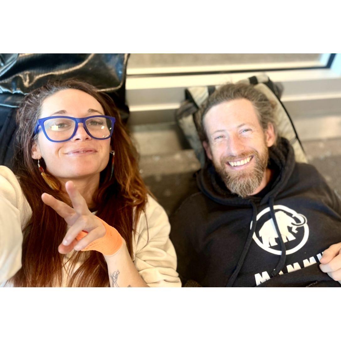Passing the time together.