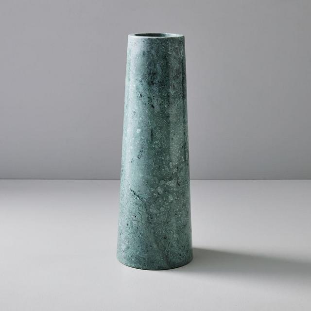 Pure Foundation Marble Vase, Green, Large