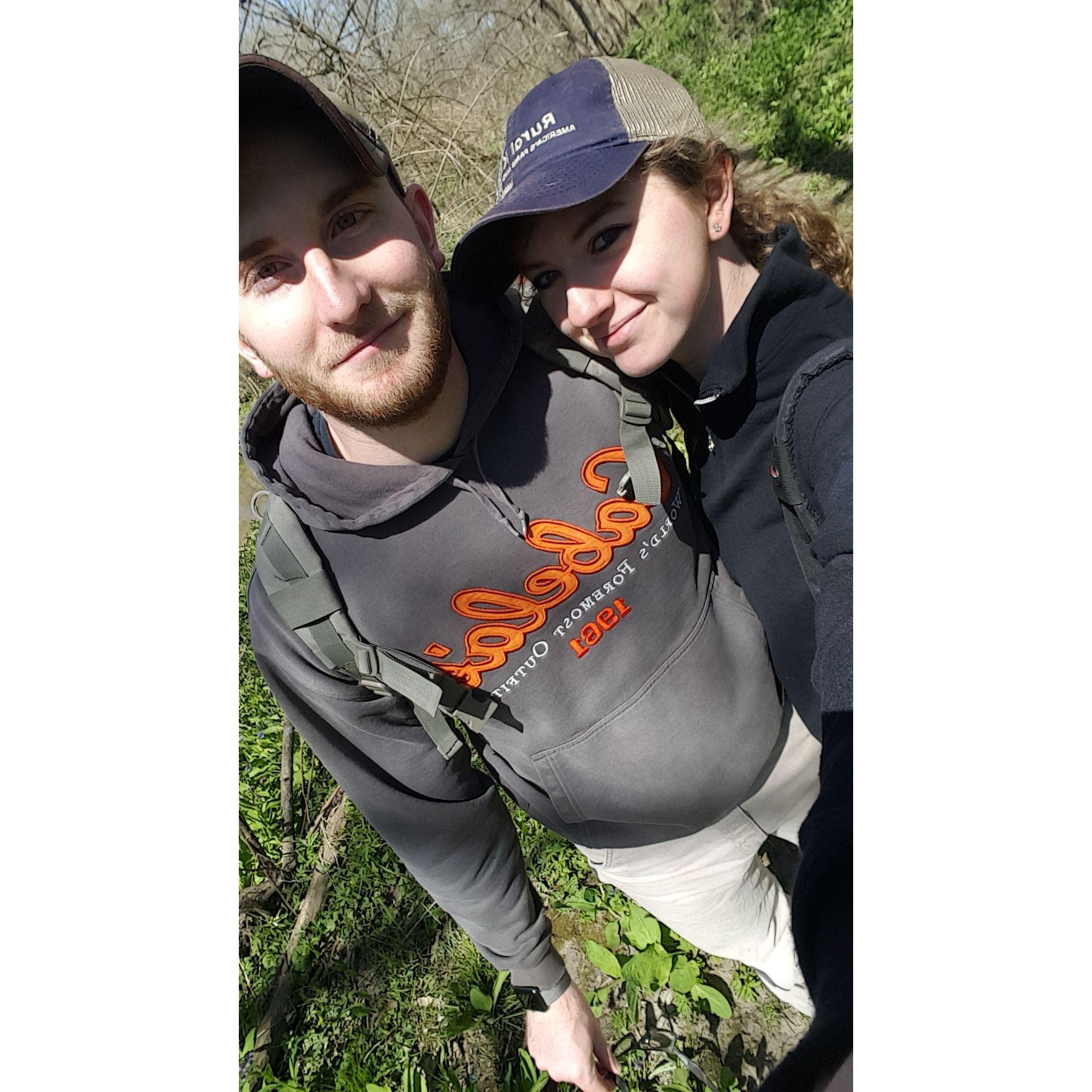 Hiking in Pontiac, IL - April 2018