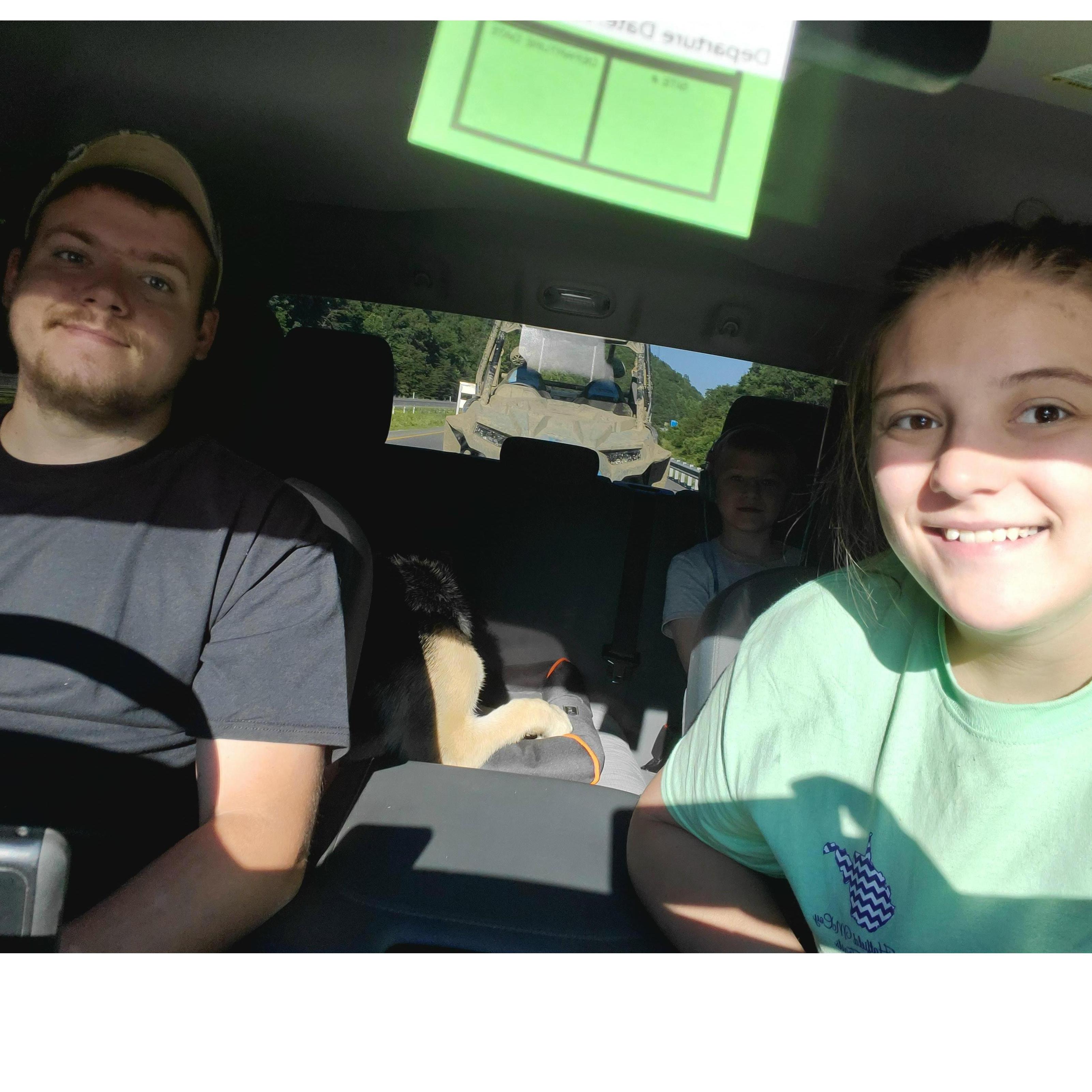 Headed home from West Virginia