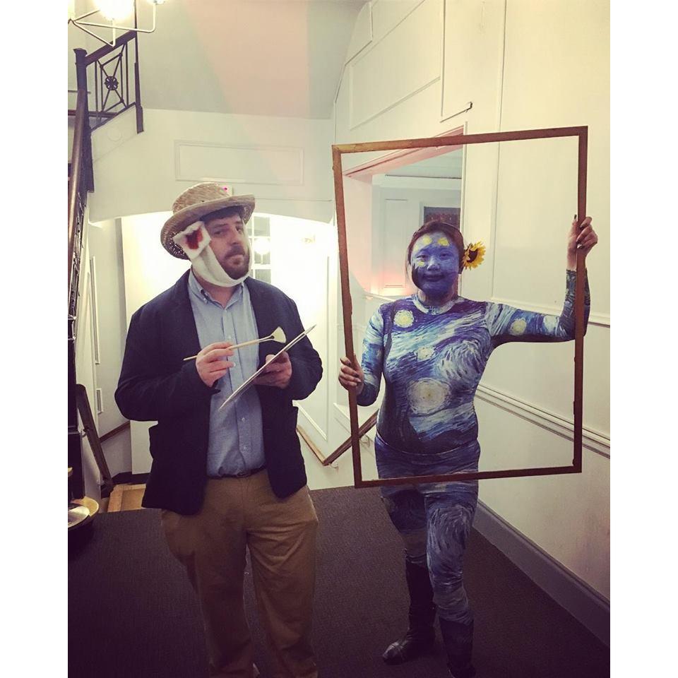 Celebrating Halloween as Van Gogh and Starry Night