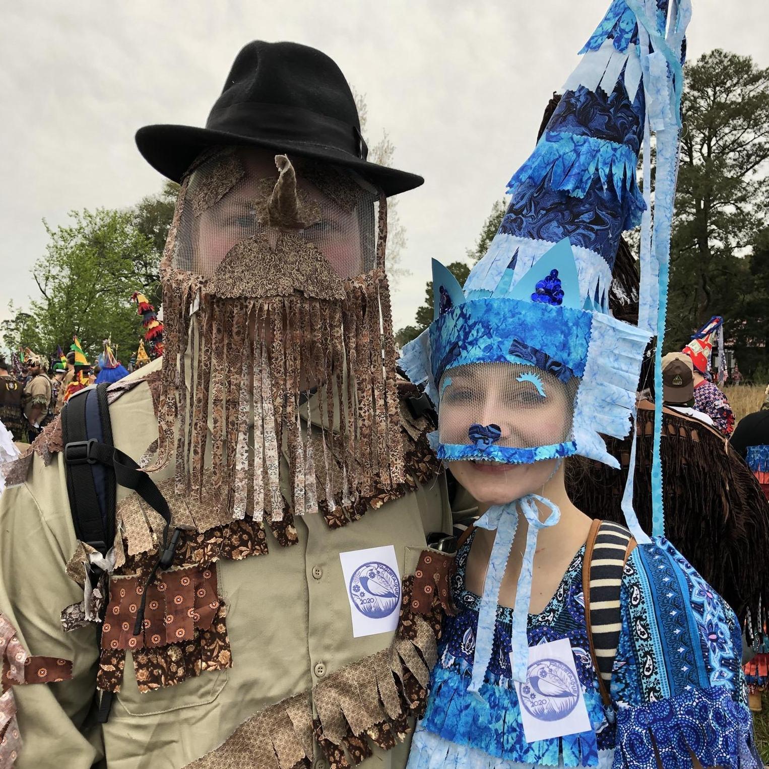 In the country for the Courir de Mardi Gras, 2020