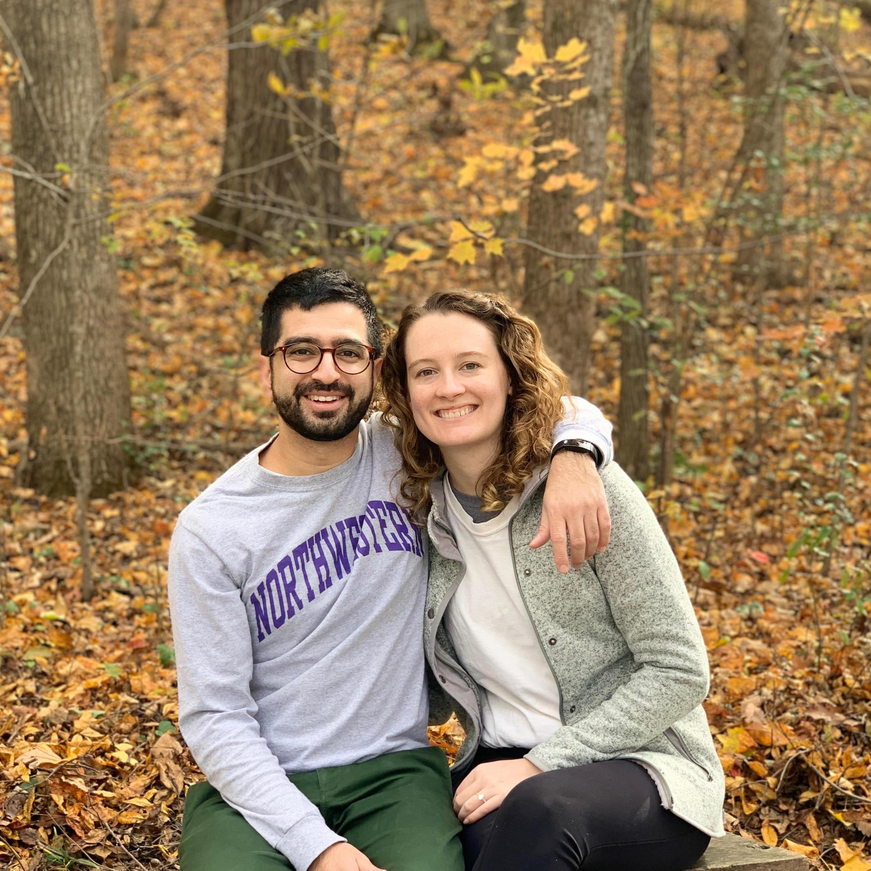 Beautiful fall day in Charlottesville. Just got engaged!