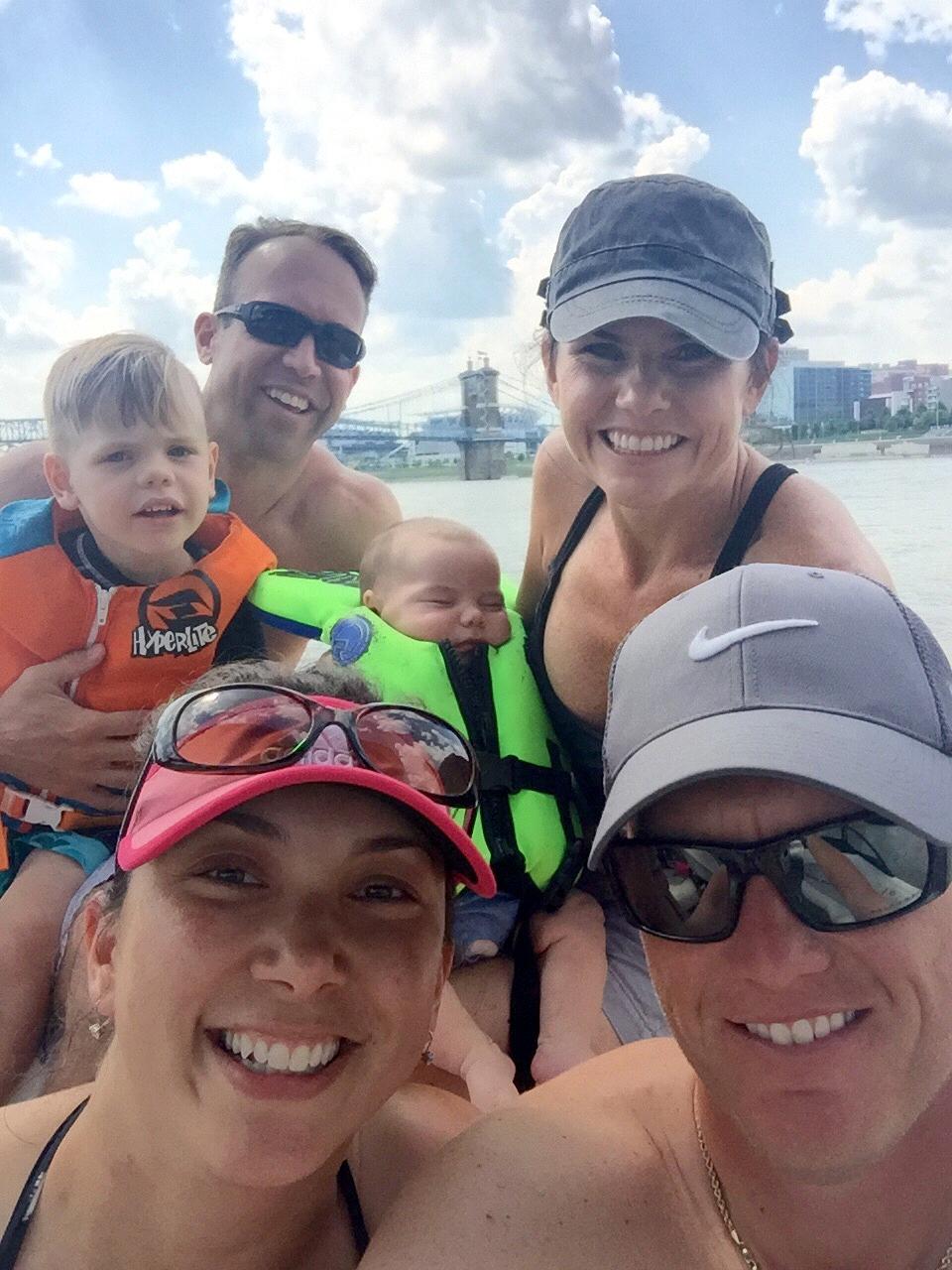 First boating adventure with The Reinhart Family.