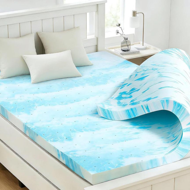 Twin Size Mattress Topper, 3 Inch Gel Memory Foam