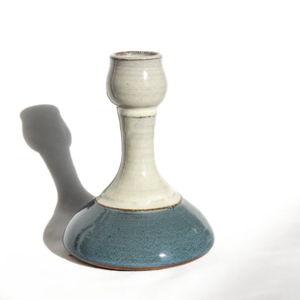 Clinton Pottery - Light Blue Candle Stick Holders (Set of 2)