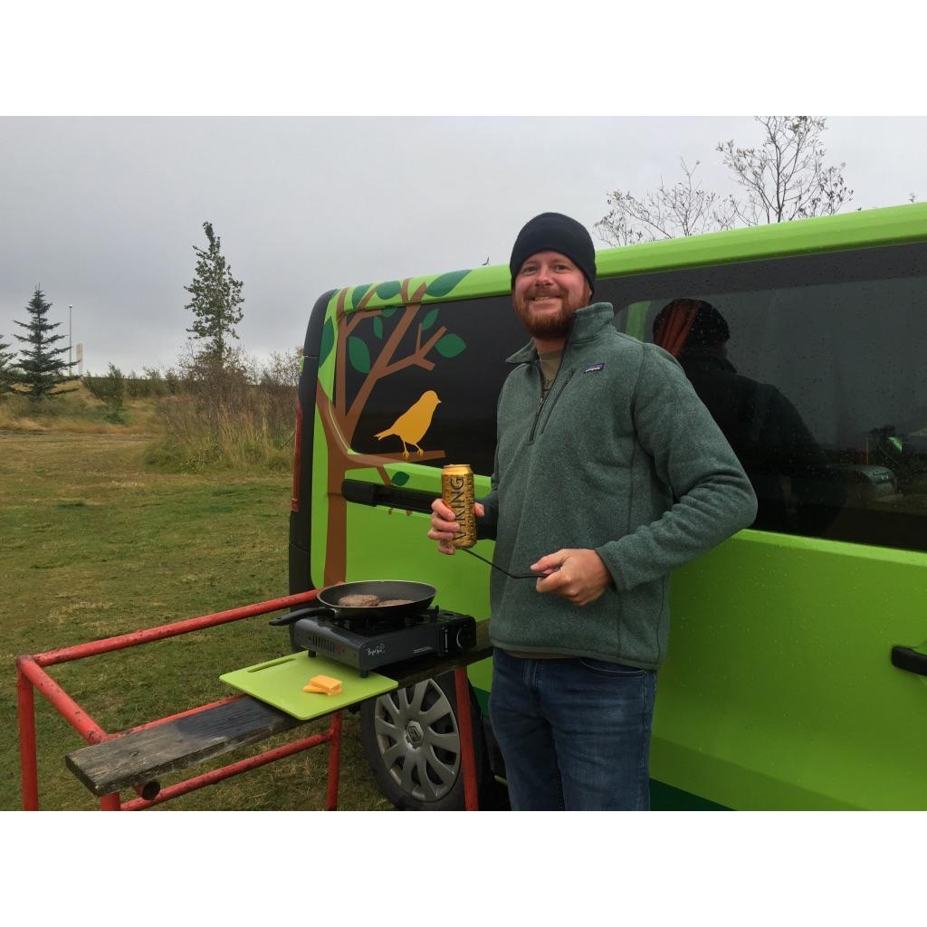 We cooked every meal on a one burner propane stove for a week in a van in Iceland.