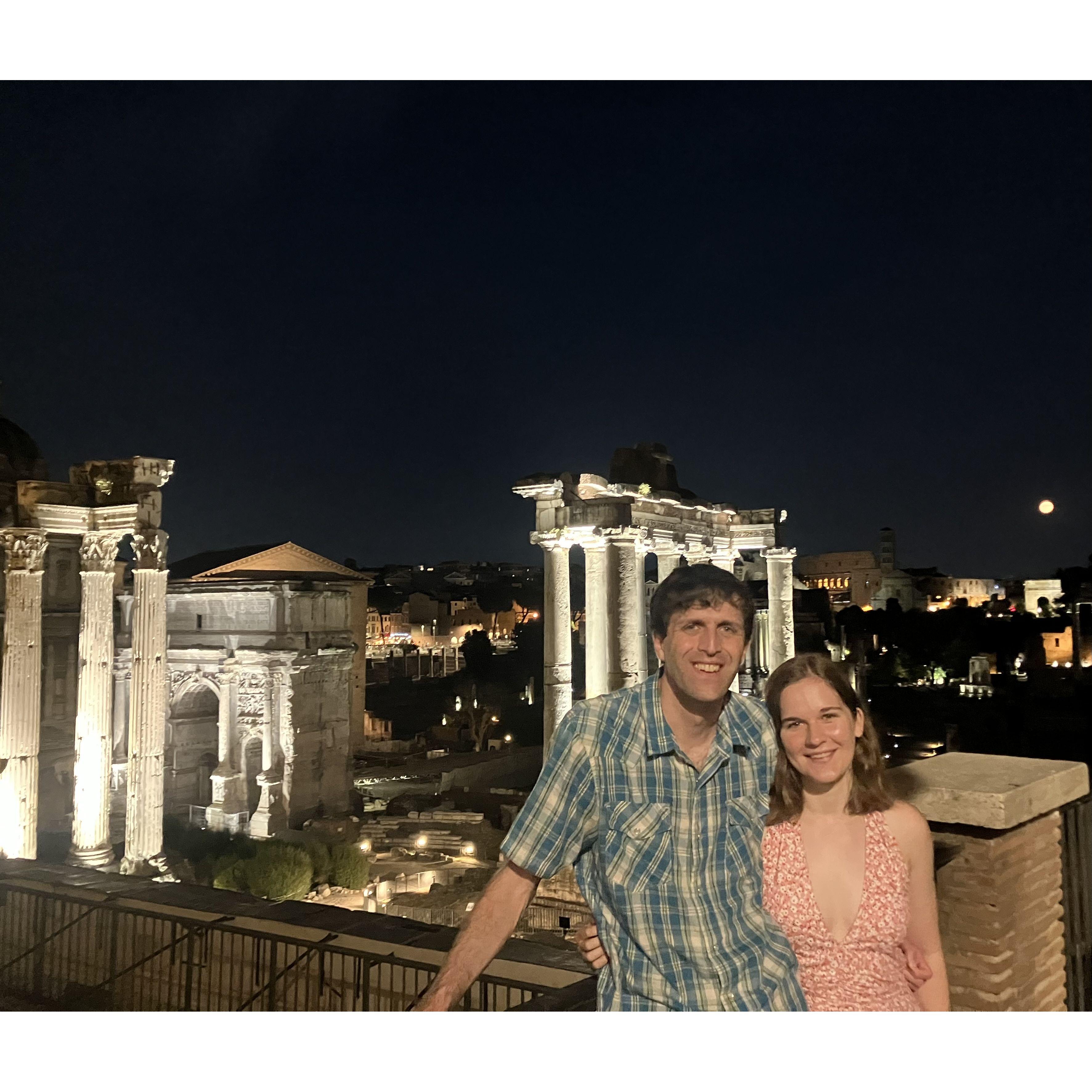 Roman Forum during our trip to Italy